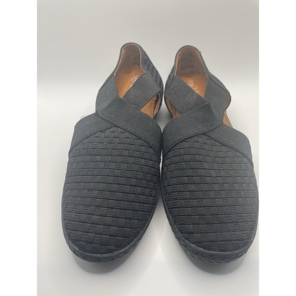 bernie mev. Shoes - Bernie Mev Black Layla Woven Shoes Comfort Slides Womens Sz 6 EU 37 NEW